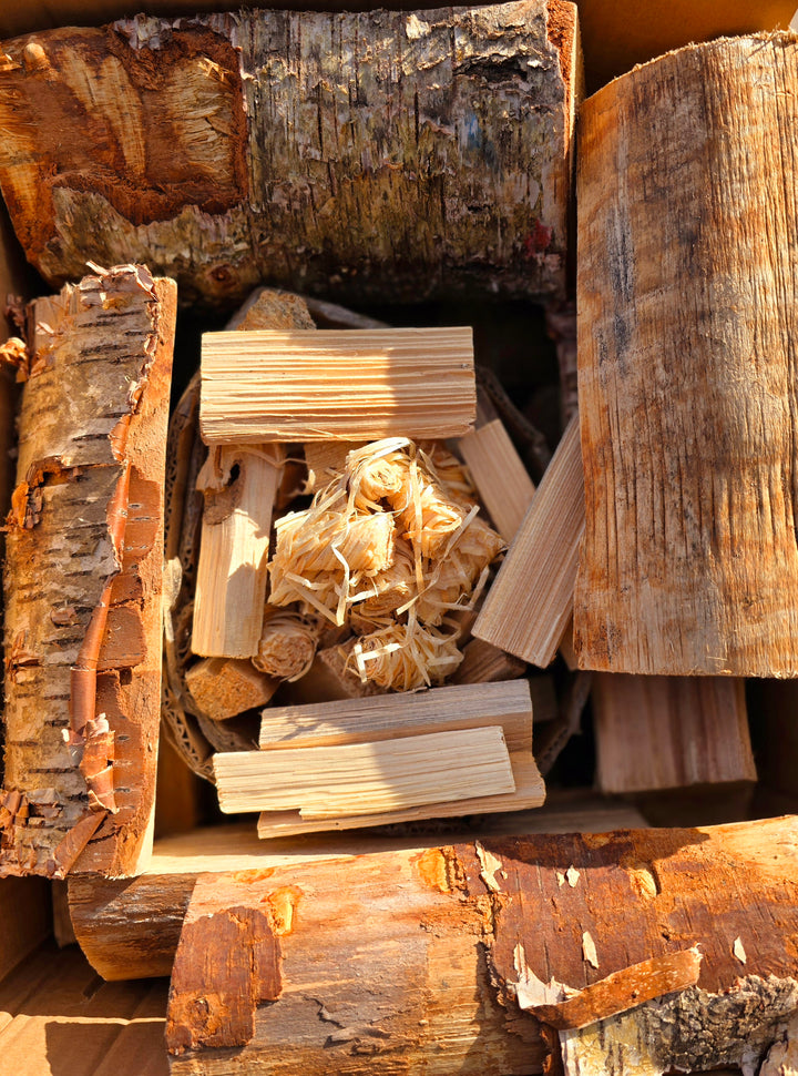 Bundle Sack - Mixed Kiln Dried, Firewood, Kindling And Firelighters
