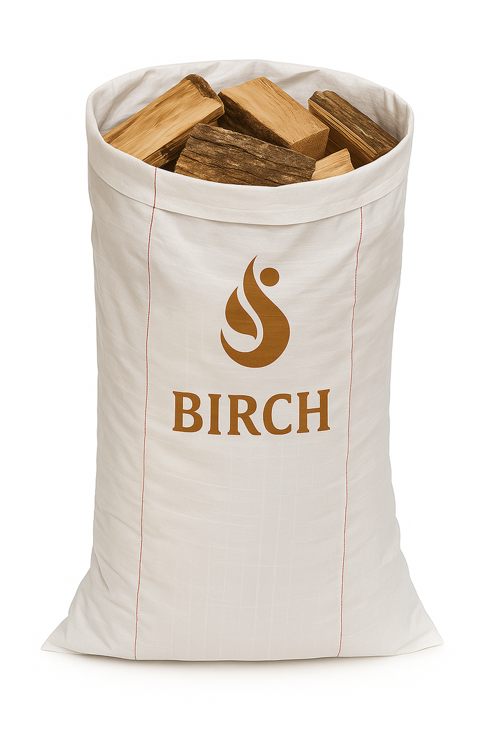 60L Sack Kiln Dried Birch Firewood Logs