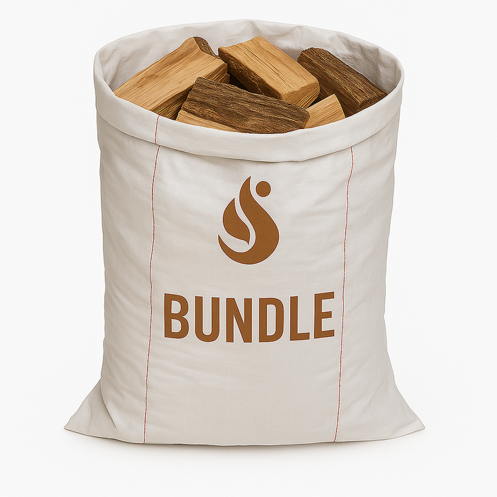 Bundle Sack - Mixed Kiln Dried, Firewood, Kindling And Firelighters