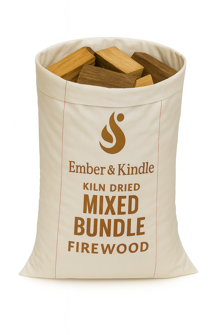 Bundle Sack - Mixed Kiln Dried, Firewood, Kindling And Firelighters